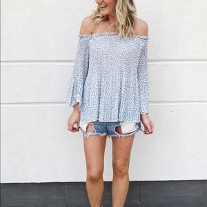 Off the shoulder blouse