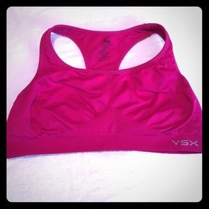 VSX Victoria's Secret sports bra size large pink
