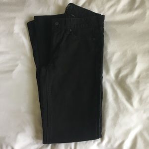 J Crew Matchstick Black Jeans
