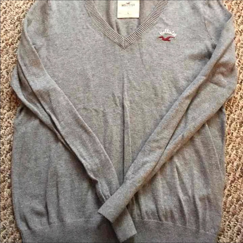 Large Hollister V-Neck sweater