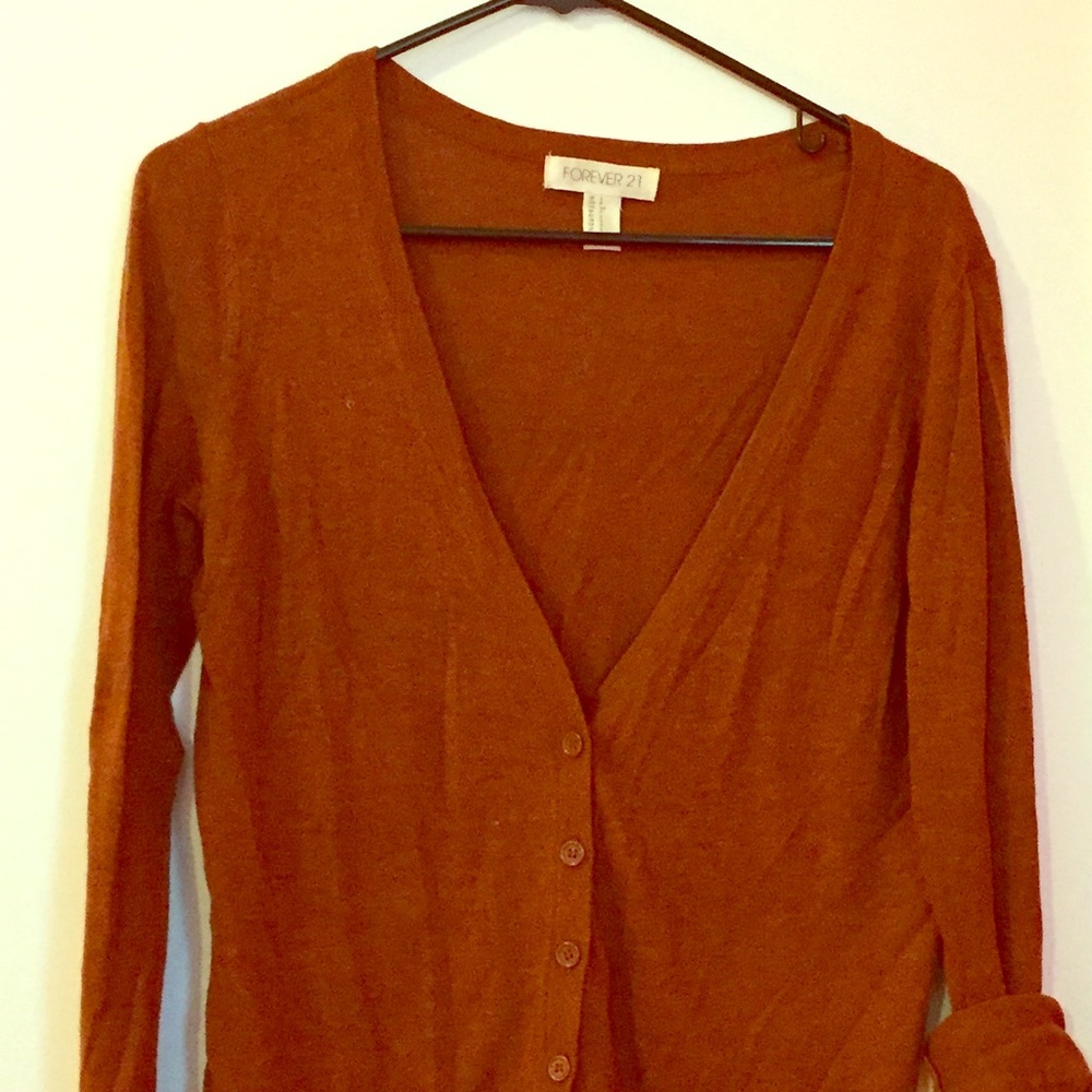 Rust cardigan