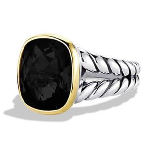 David Yurman Noblesse Ring w/ Black Onyx And Gold