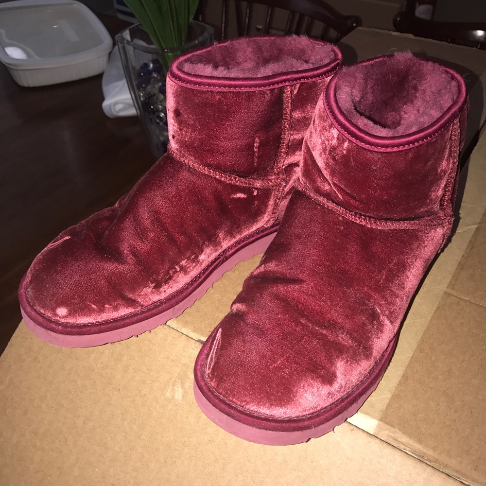 Ugg Classic Mini Burgundy Velvet