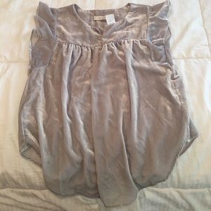 Loft velvet sleeveless top