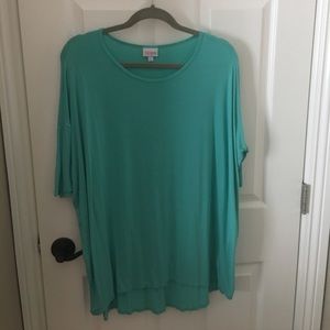 Teal LulaRoe Irma size large