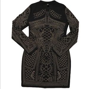 Corrine Black Stud Dress