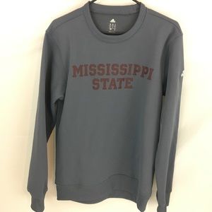 Adidas Men's Small Mississippi State Gray Pullover