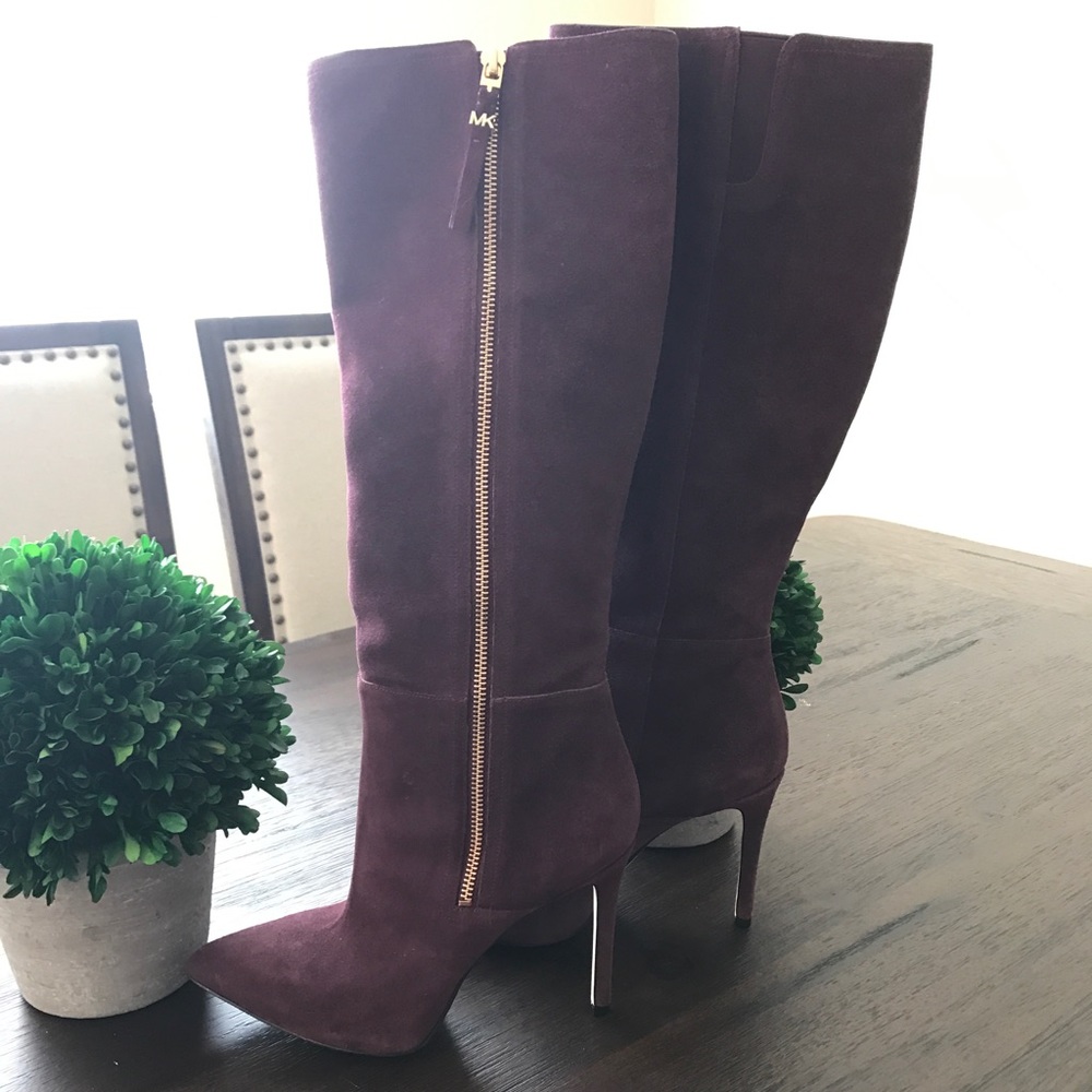 New Michael Kors Suede Knee a High Boots