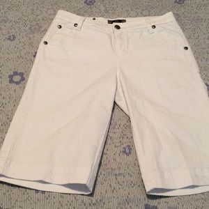 Tru Luxe long bermuda shorts with bling