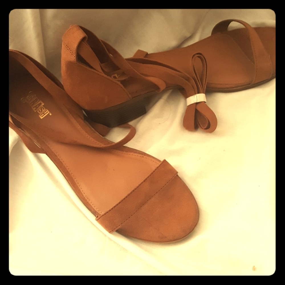 Brown Suede Sandle