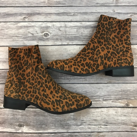New Topshop Klash Leopard Sock Boot - Picture 4 of 8