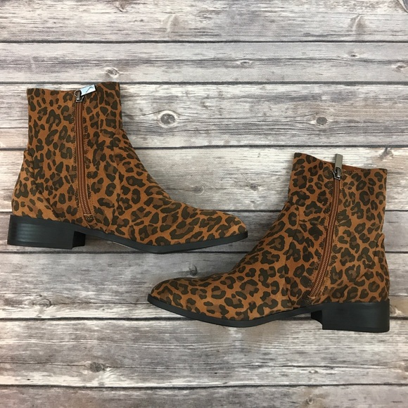 New Topshop Klash Leopard Sock Boot - Picture 5 of 8