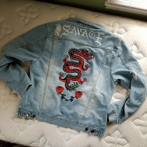 rue 21 mens jean jacket