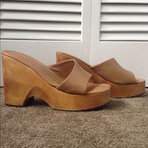 Vintage 90s Bakers Wooden Wedges