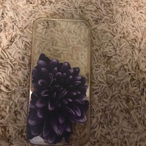 Brand new flowery clear iPhone 6 and 6s case
