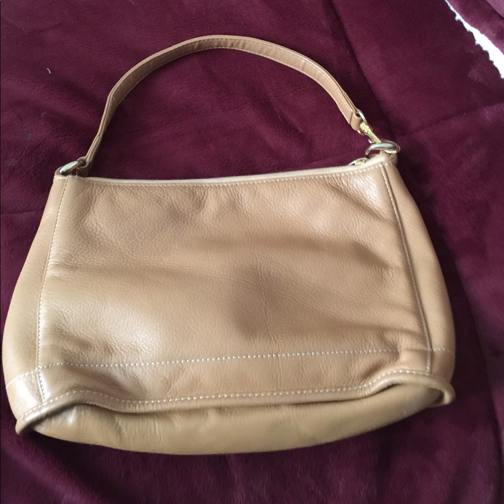Tan leather bag