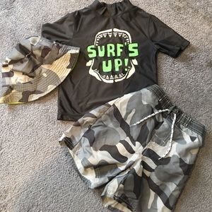 OshKosh shorts, hat, & shirt- SWIM WEAR