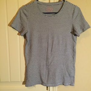 Black and White Striped T Shirt Size M Medium