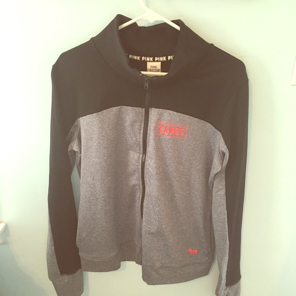 Pink UL Cardinals full zip jacket