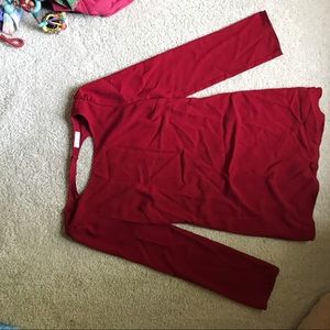 Red Open Back Mini Dress