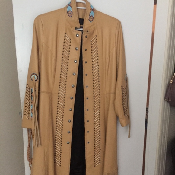 renegade spirit Jackets & Blazers - UNIQUE leather Native American duster
