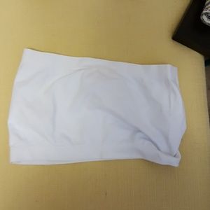 White tube top bandeau