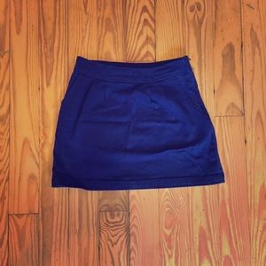 Navy mini skirt