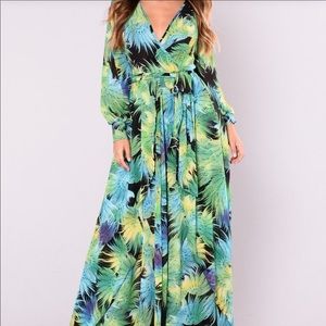 Tropical maxi dress
