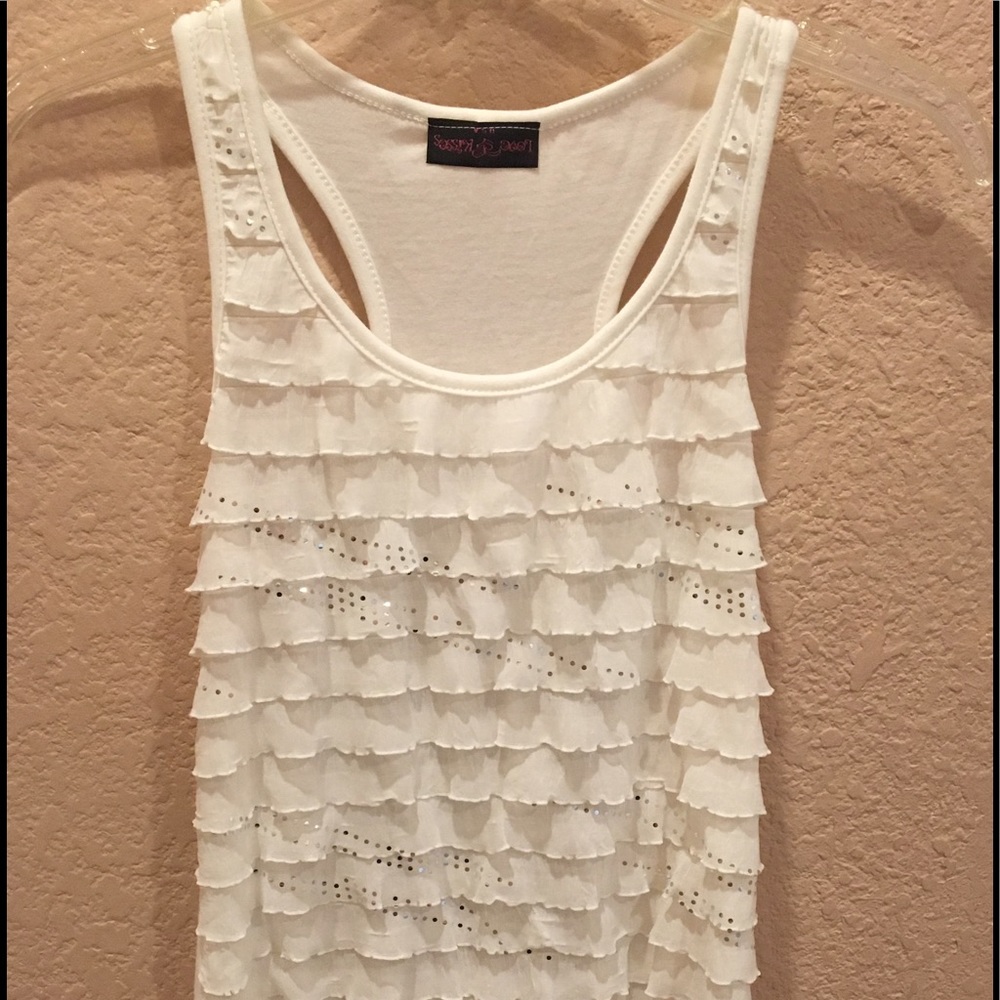 Ruffle tank top