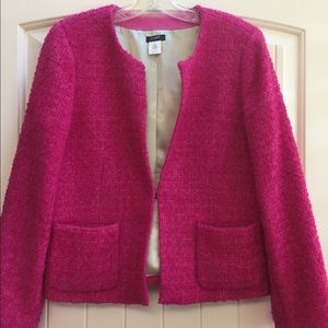 Hot Pink J Crew Lined Jacket
