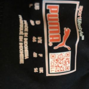 Black puma dry fit exercise pants/ worn once!
