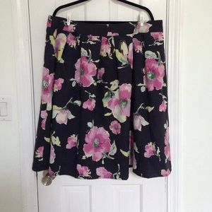 ModCloth Moon Floral Full Midi Skirt