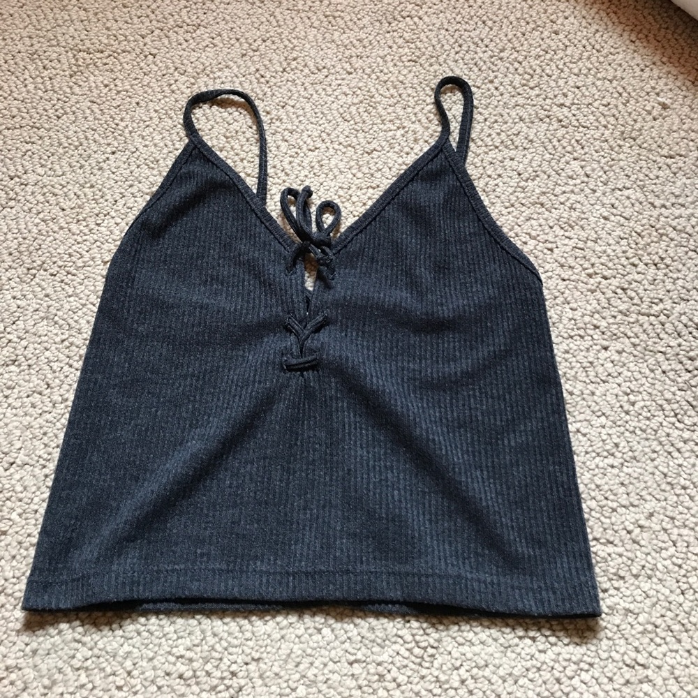 Lace up tank top