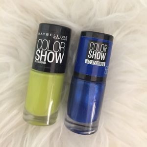 2 MAYBELLINE color show nail polish !