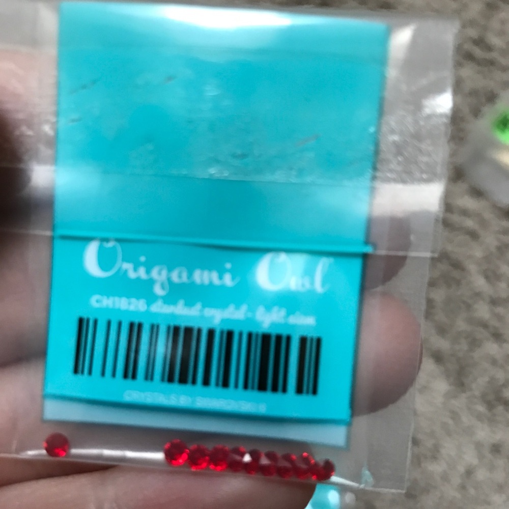 Red Origami Owl stardust