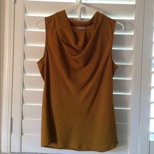 Marigold Banana Republic Cowlneck Blouse