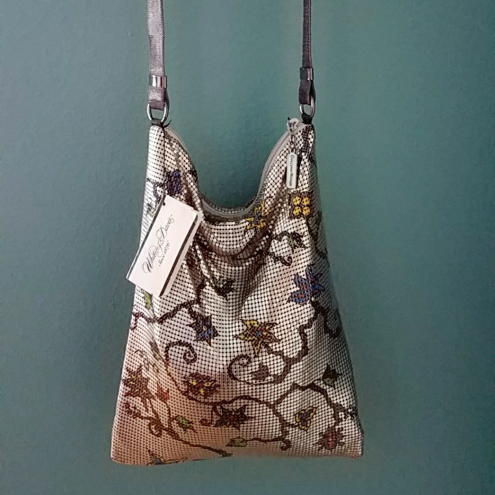 Whiting & Davis Metal Mesh Floral Purse