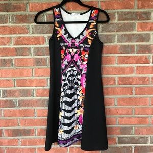 Tribal print cocktail dress