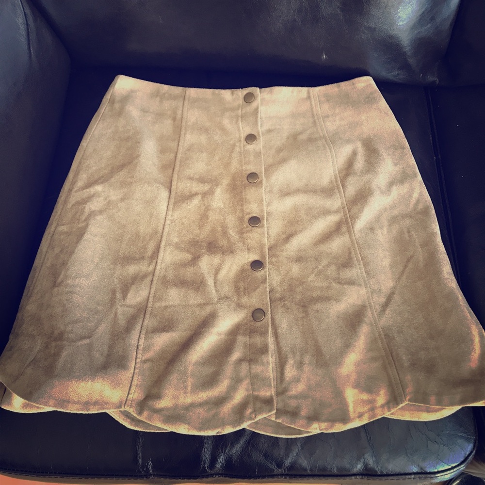 Suede Skirt