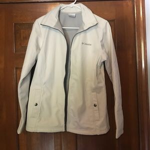 Columbia white waterproof Jacket