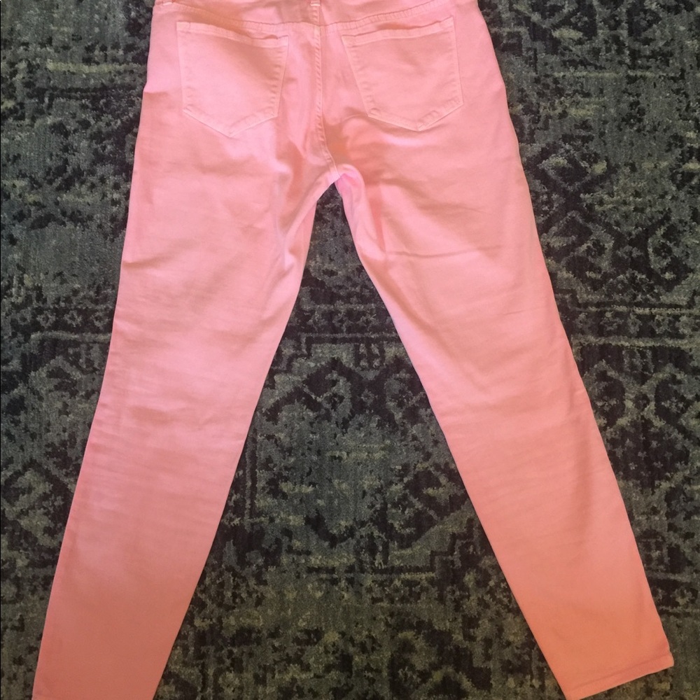 Jcrew neon pink jeans!