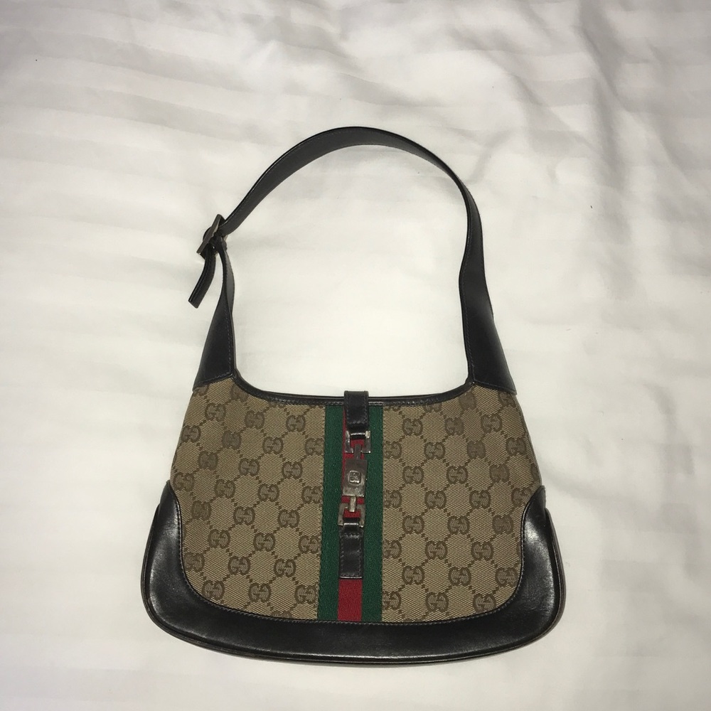 Gucci monogram shoulder bag - small