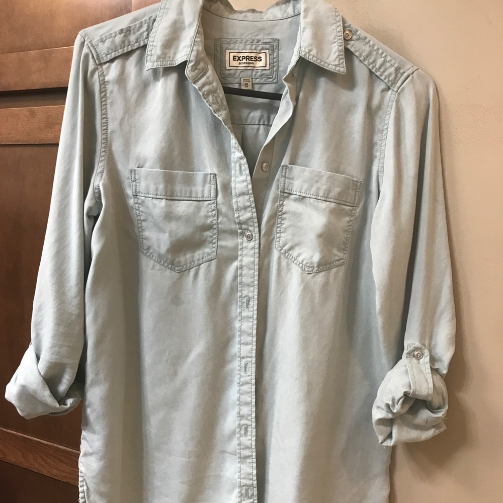 Express Boyfriend Button Up