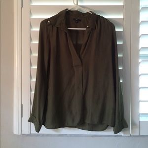 Olive Green Gap Blouse