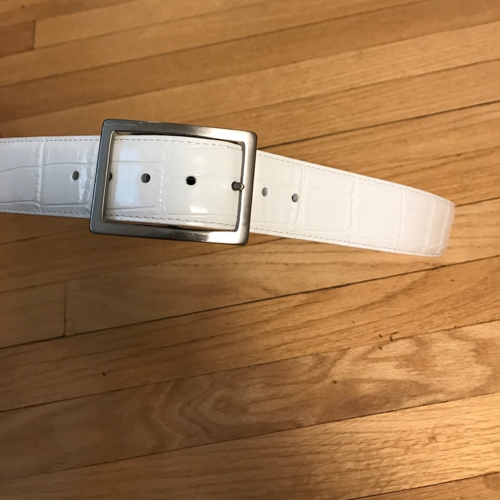 Men's - White Golf Belt