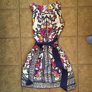 Lilly Pulitzer gorgeous silk dress with sash