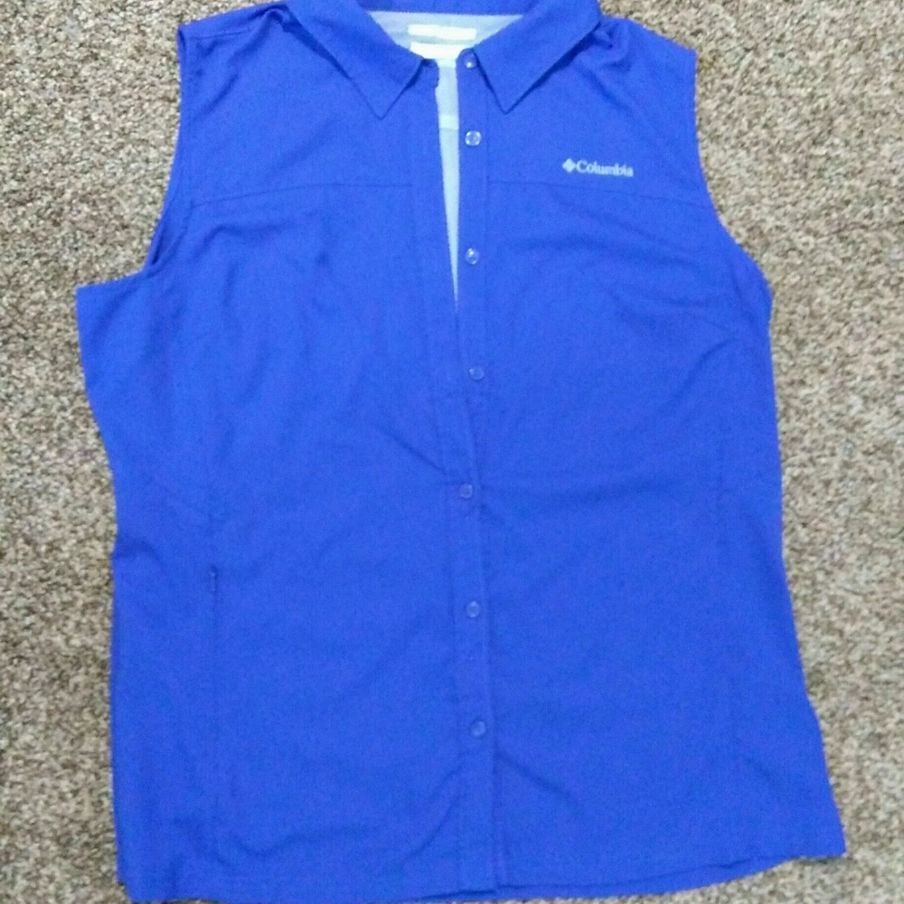Columbia Button down Tank top