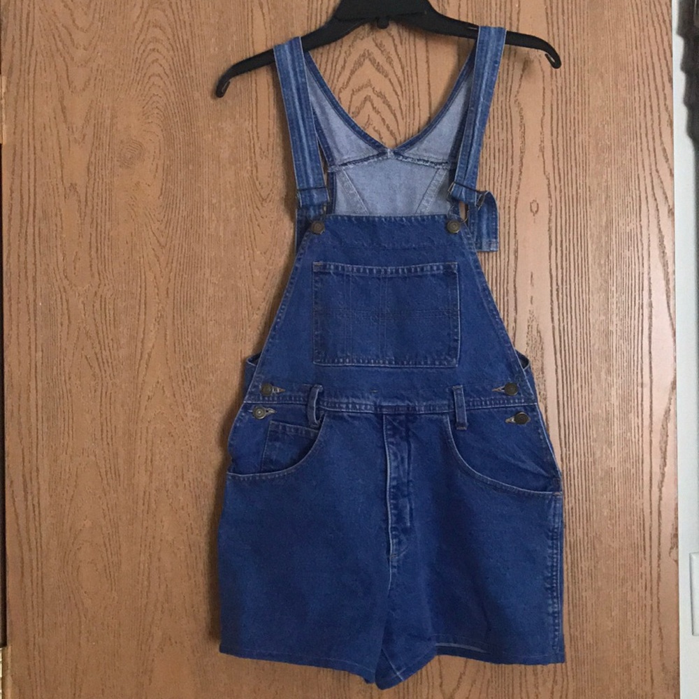 Vintage denim overalls