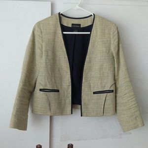 Club Monaco Lanalinen blazer jacket cropped size 2