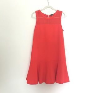 Orange Vince Camuto Flounce Dress 🍊